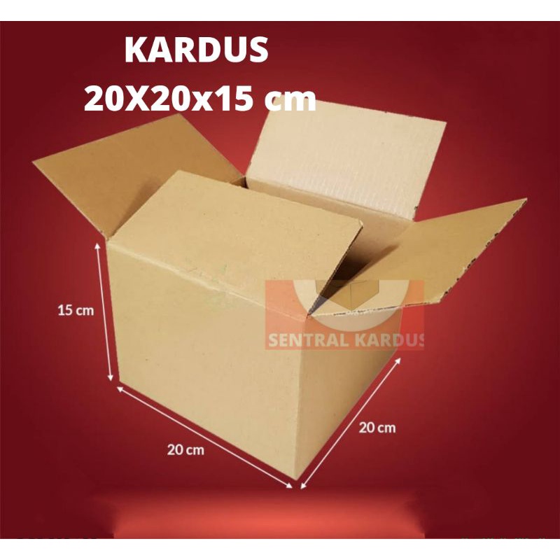 

Kardus Karton 20x20x15 Single wall craft Murah