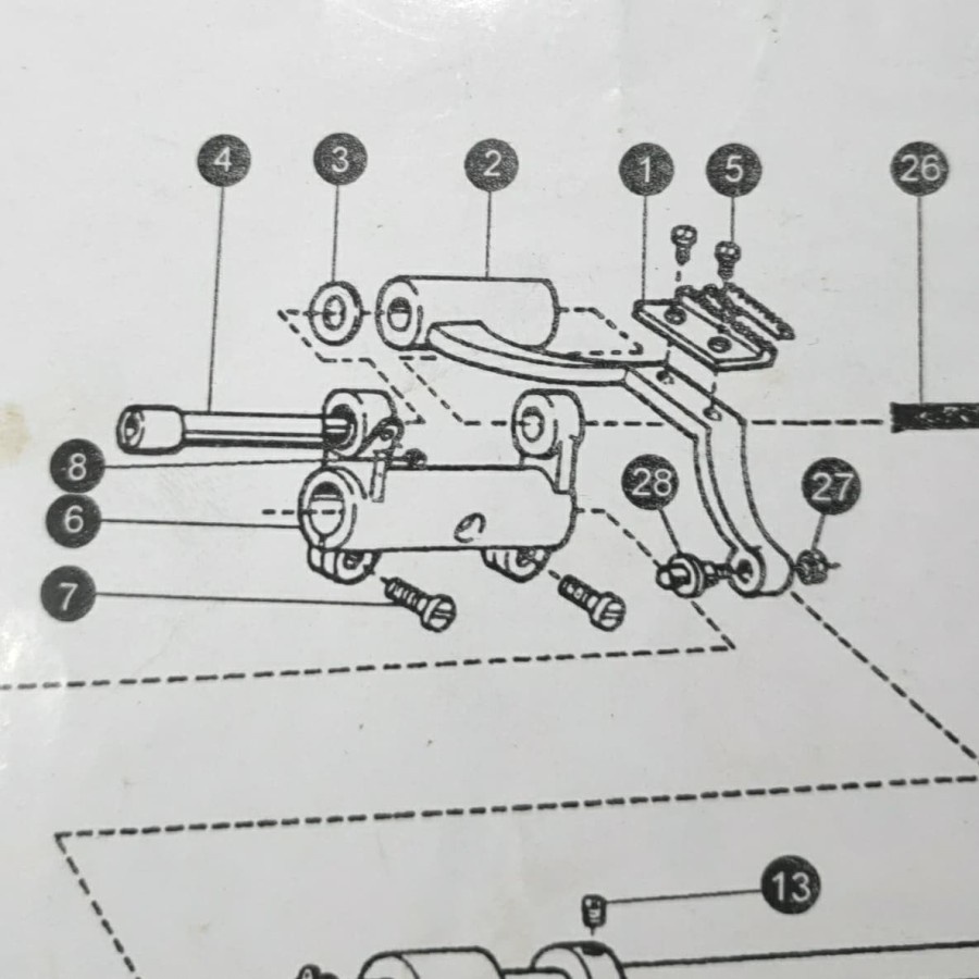 22T6-001A5 Pen Feed Rocker Mesin Jahit TYPICAL