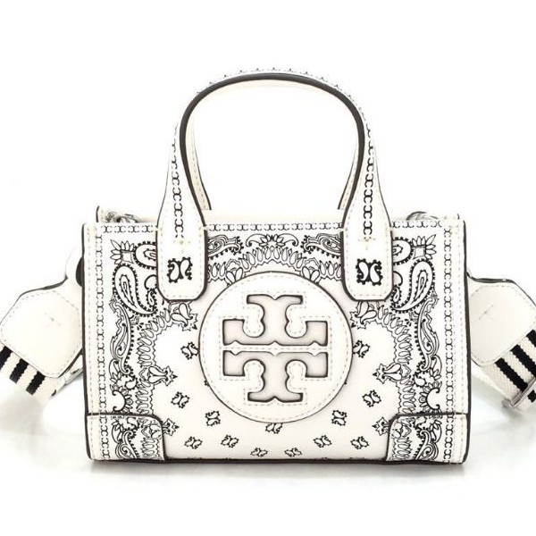 Tory Burch Ella Printed Leather Micro Tote Bag