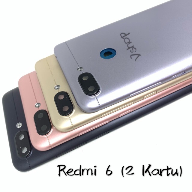 BACKDOOR - BACK CASING - HOUSING XIAOMI REDMI 6 DUAL SIM TUTUP BATERAI