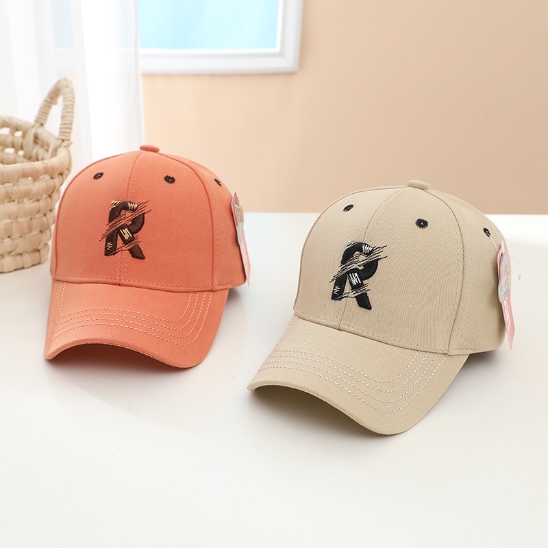 Topi Baseball Anak Import Model Inisial R dan B / Kids Baseball Hat Cap