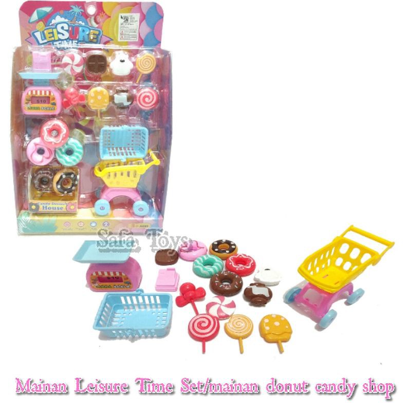 Mainan Anak Donut -MINI CANDY SHOP /mainan anak leisure time set