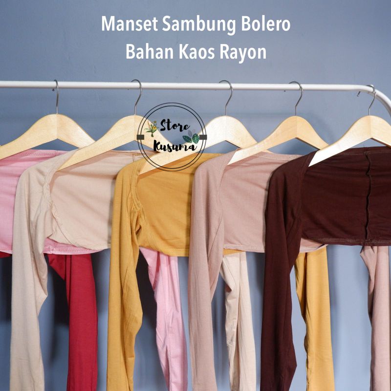 Manset Bolero Bahan Rayon Super - Manset Sambung