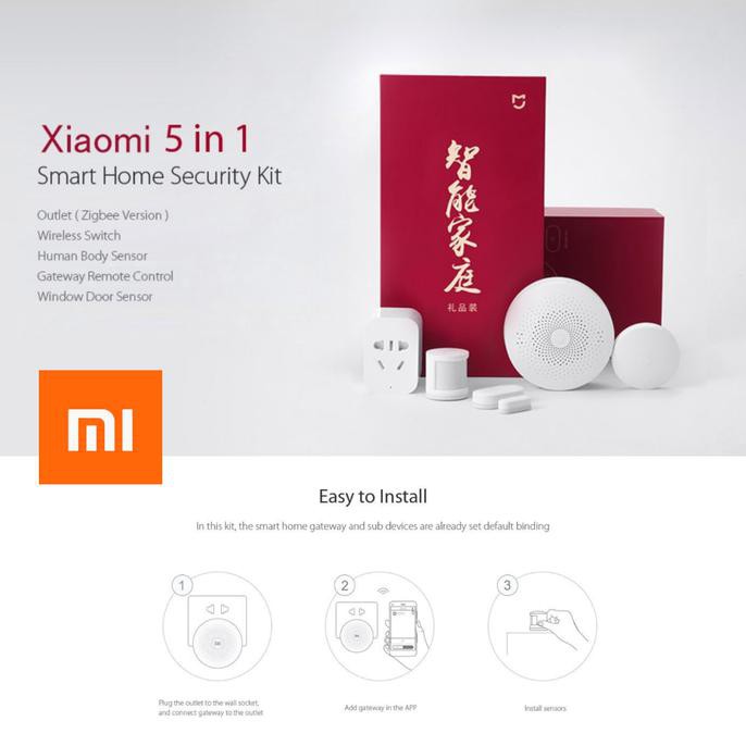Xiaomi 5 in 1 Smart Home Security Kit