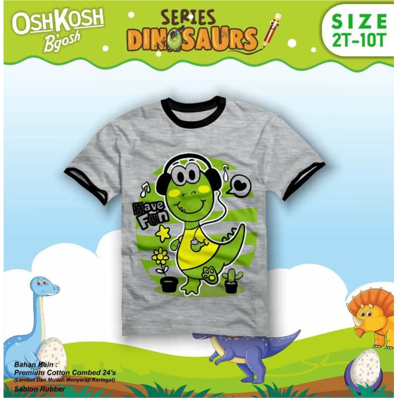 kaos oshkosh lengan pendek