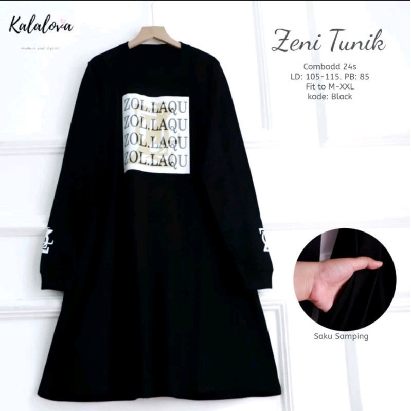 Tunik Bahan Kaos Terbaru Jumbo Import Muslim. Tunik kekinian original by Kalalova. Power Tunik LD