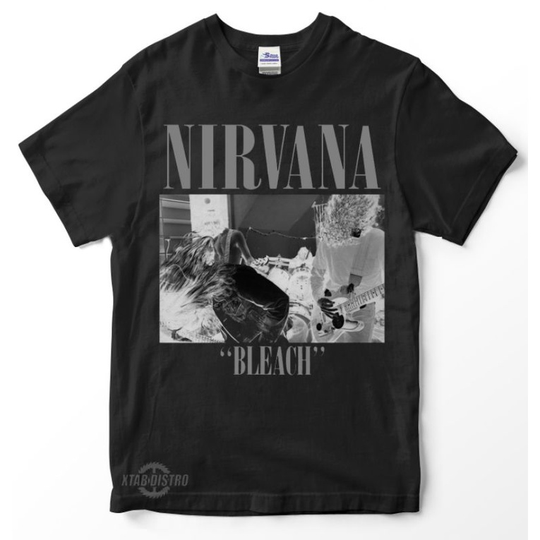 ORI kaos NIRVANA 4 - BLEACH / Premium Tshirt NIRVANA / nevermind / smells like teen / kaos band
