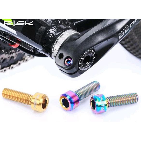 Risk Titanium Bolt Arm Crank Hollowtech 2 Size M6x20mm - Baut Titanium Arm Crank HT 2 Sepeda Lipat