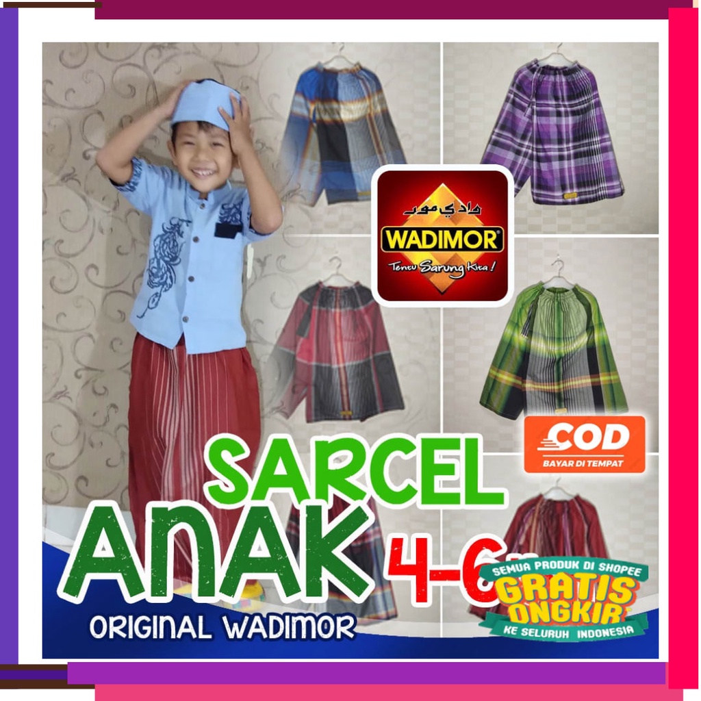 Lucu Keren Motif Polkadot BUnga KOtak / SALE 4.4 (BISA COD) CELANA SARUNG ANAK LAKI LAKI USIA 4 5 6 