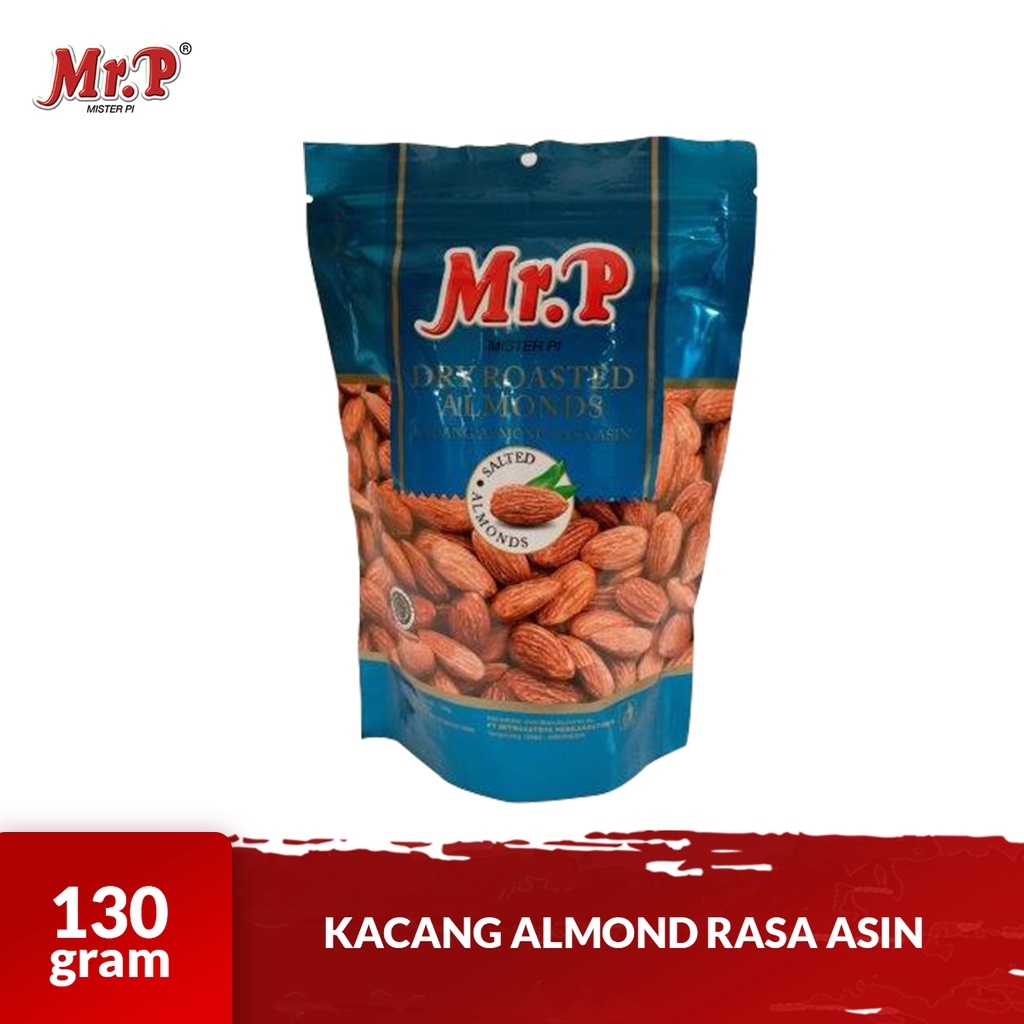 Promo Harga Mr.p Peanuts Dry Roasted Almond 130 gr - Shopee