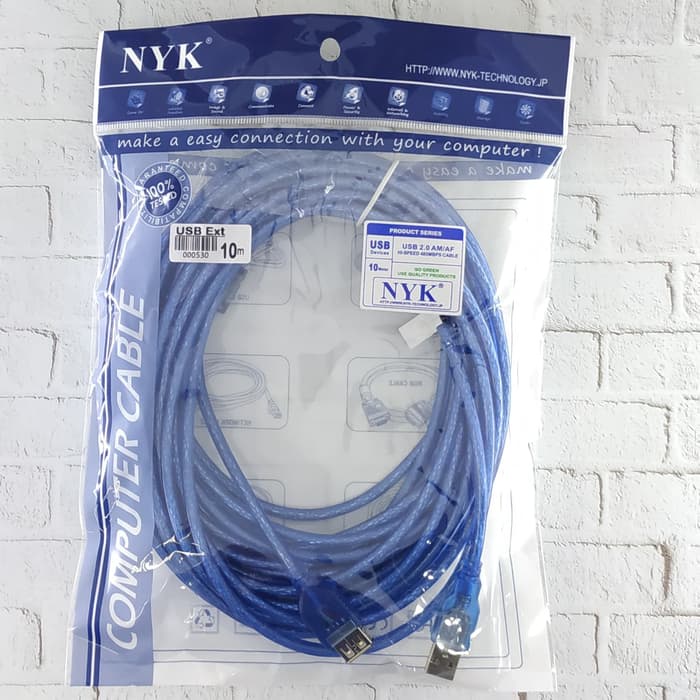 NYK Kabel USB male to female Extension 10M