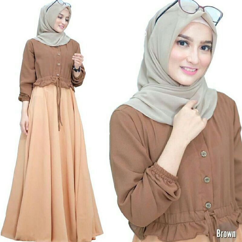 (GARANSI TERMURAH) Anjani dress/Gamis anjani