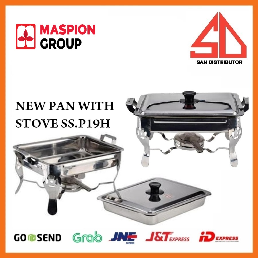 NEW PAN WITH STOVE SS-P.19 H PANCI PRASMANAN CATERING / TEMPAT SAJIAN ACARA + kompor