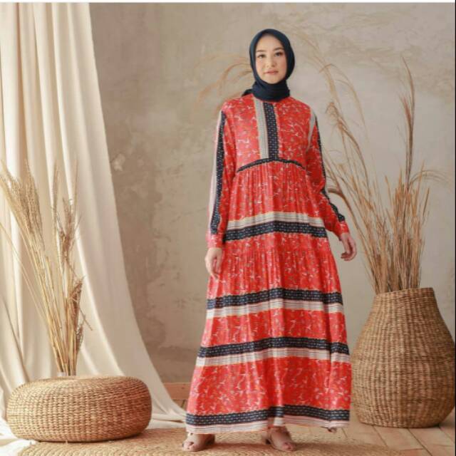 Ivy Dress Red - by Nuna