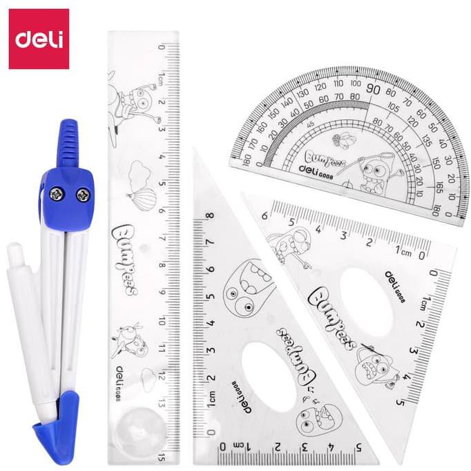 

Deli Set Penggaris / Drafting set - E9598 GRATIS ONGKIR