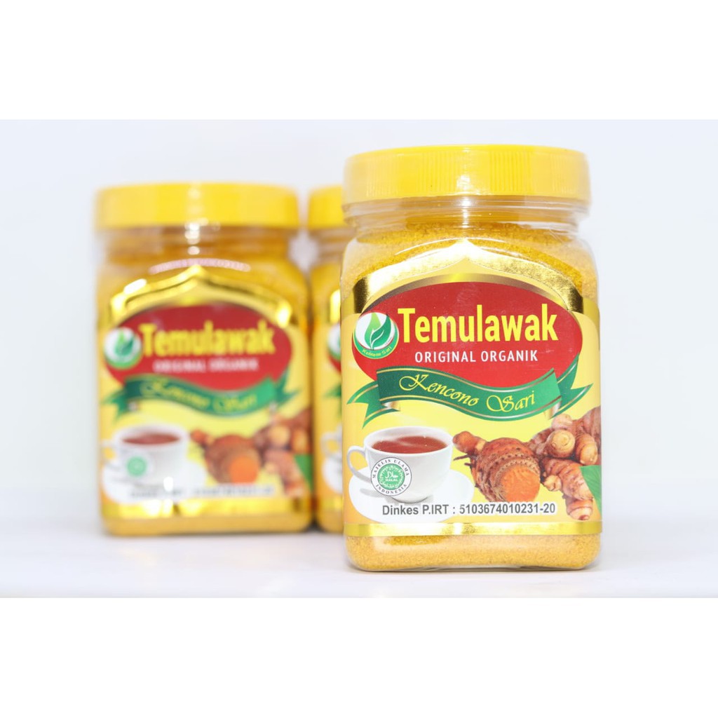 Temulawak bubuk Organik Kencono Sari Asli 100% Original 100 gr dan  250 gr