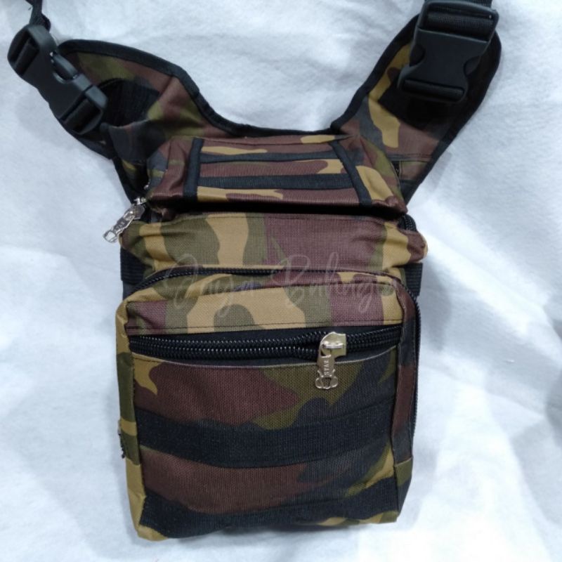 Selempang Tas Kamera Murah Tactical Army Doreng Pria Ukuran Besar Kecil