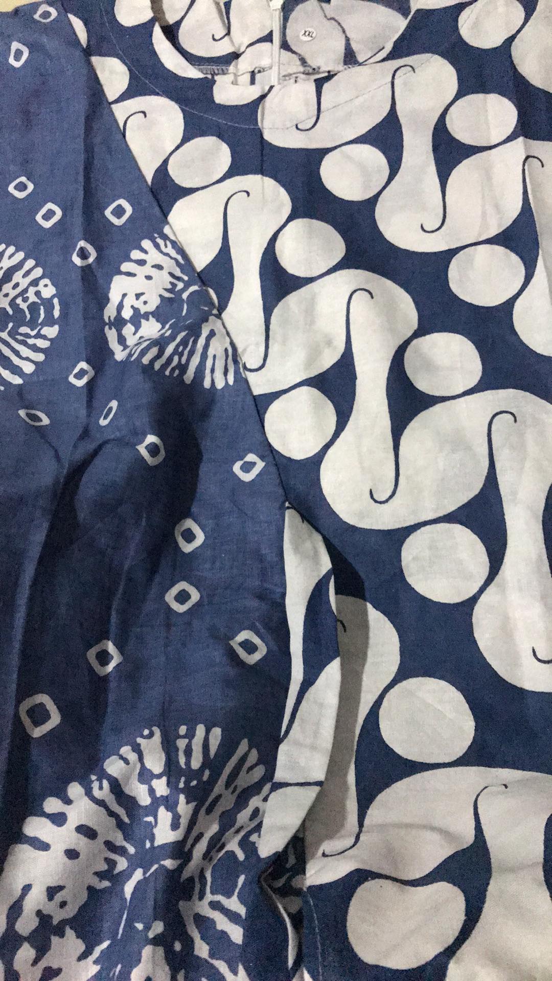 Tey-17 Batik Wanita Asj Sa Hrb026 Kenongo Kemeja Tosca Pendek