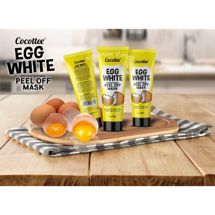 ✿ MADAME ✿ COCOTTEE EGG WHITE MASK - MASKER PUTIH TELUR