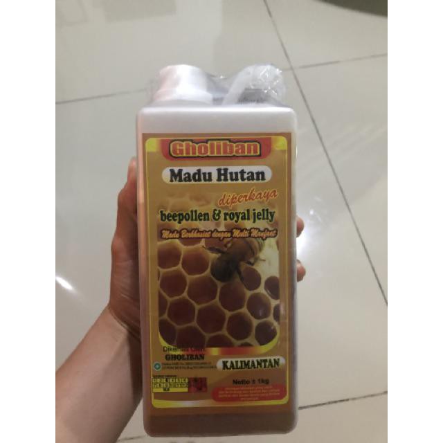 

Madu Hutan Kalimantan Gholiban Plus Royal Jelly dan Bee Polen - 1 KG