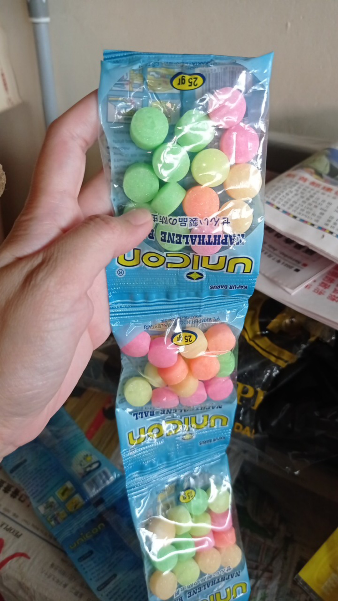 Kamper Kapur Barus Ekonomis Warna Warni Pack 25 Gram Grosir Termurah