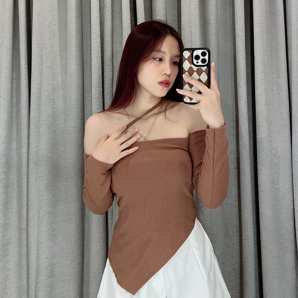 Off shoulder longsleeve silang