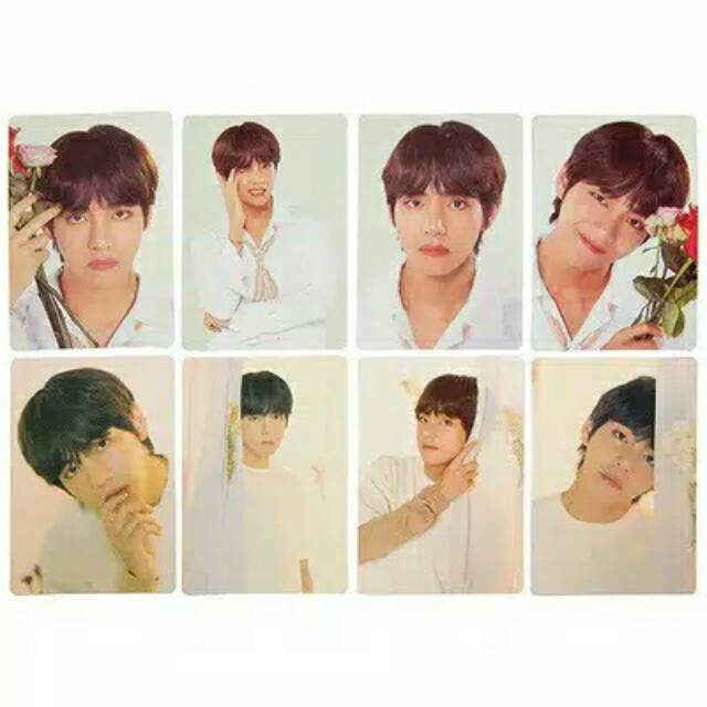 [LANGSUNG KIRIM] 8PCS/SET FOTO CARD BTS V OFFICIAL SAME