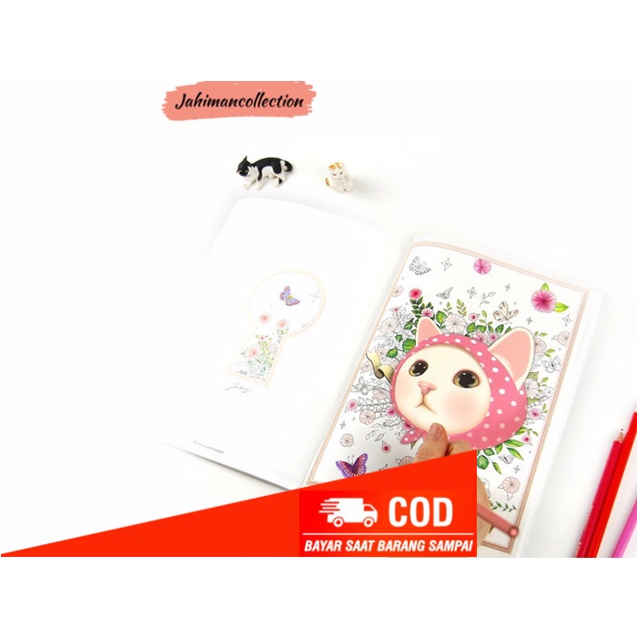 

✨ BISA COD ✨ Jetoy Cat Coloring Book / Buku Gambar / Buku Mewarnai