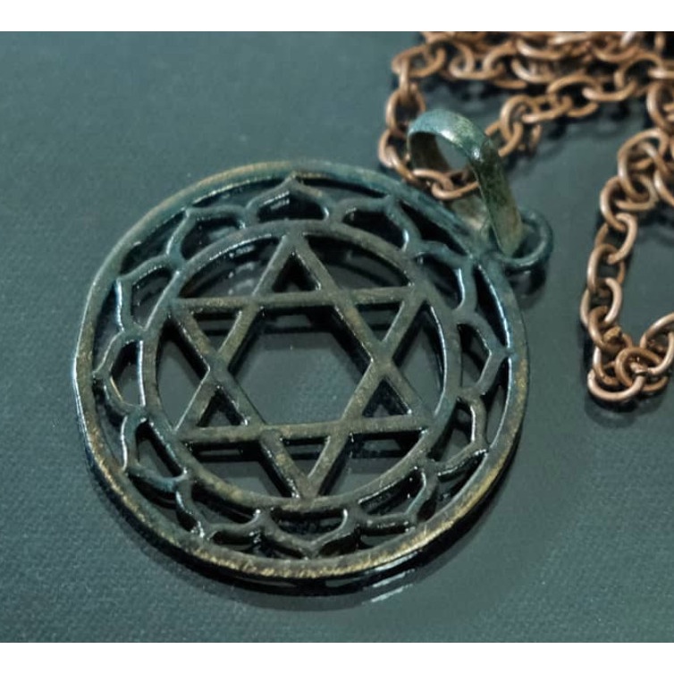 Kalung Etnik Bintang Daud Geometry Patina