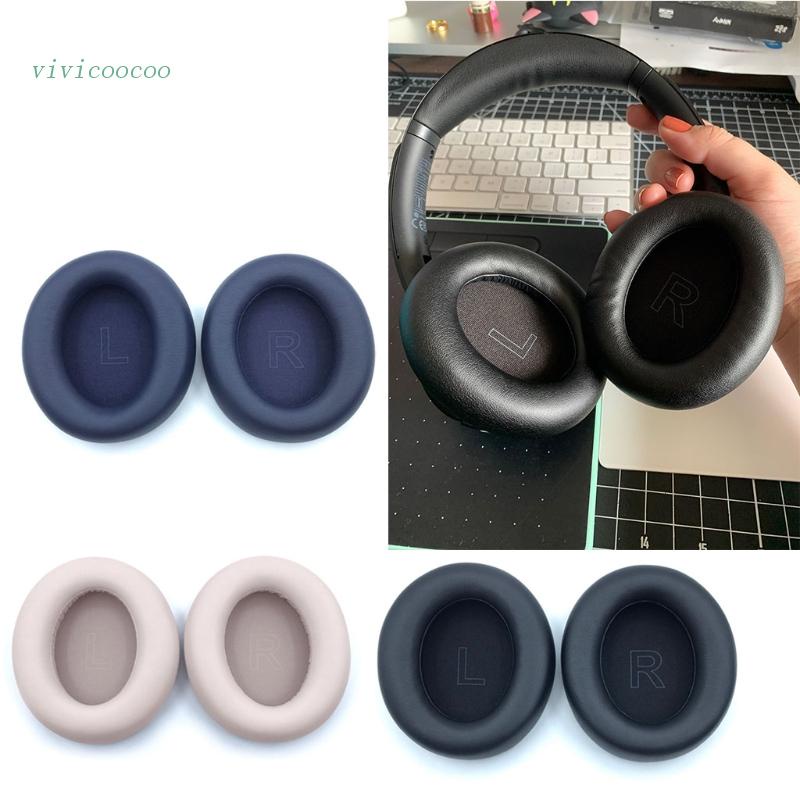 Vivi 2pcs Bantalan Telinga Pengganti Bahan Memory Foam Lembut Untuk Headphone Anker-Soundcore Life Q30