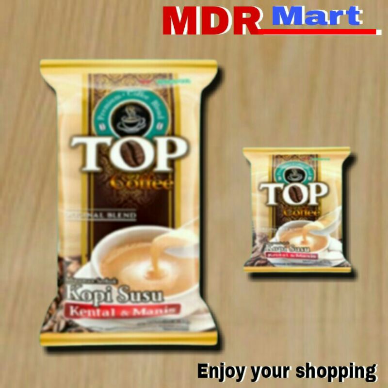 

TOP KOPI SUSU KENTAL MANIS RENCENG ISI 10 SACHET @22gr