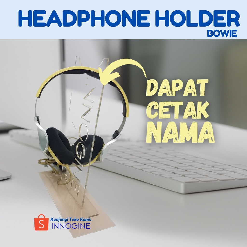 Earphone Tempat Headphone Hanger Case Aksesoris Laptop Tempat Headset Gaming Accessories Hendset Gam