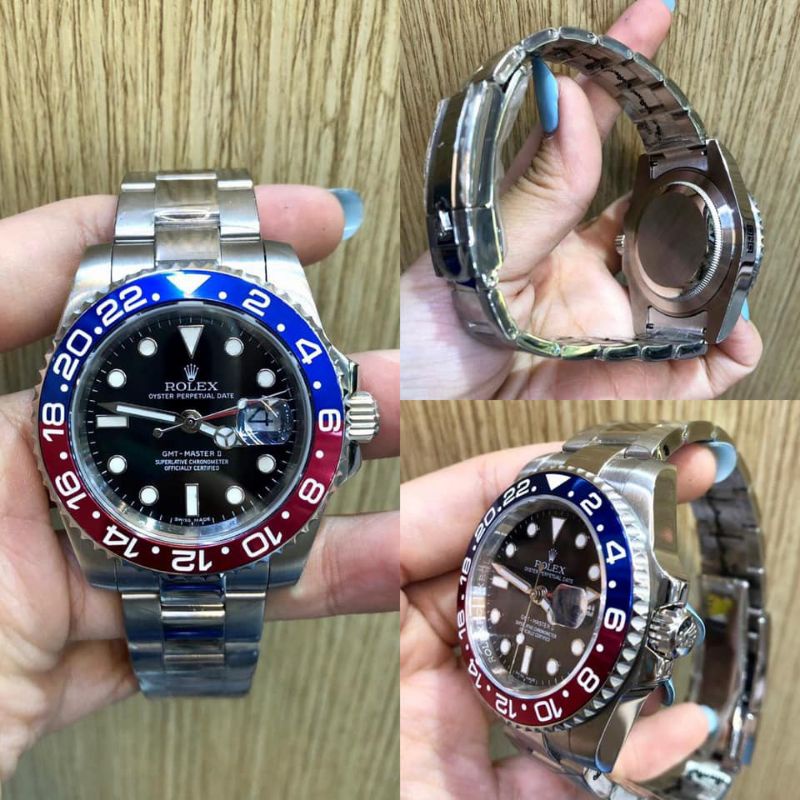 Rolex Gmt Yacht Master ll Pepsi Automatic Kaca Shapire Jam Tangan Pria Super Premium