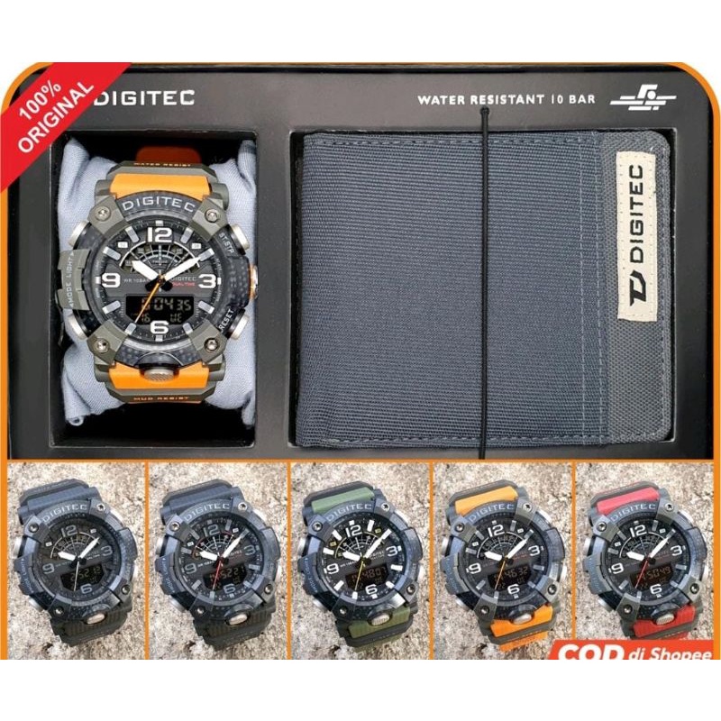 Jam Tangan DIGITEC BOX SET DA 2118 / DA-2118 / DA3118 / DA 3118Watch DG Jam Tangan ORIGINAL