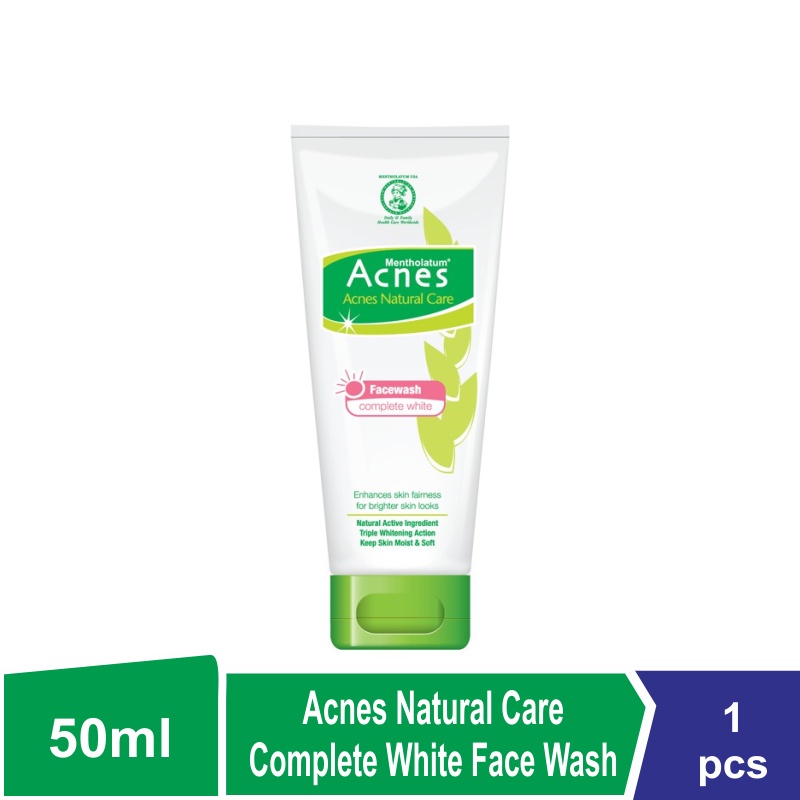 Acnes Natural Care Complete White Face Wash 50g