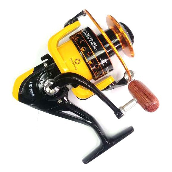 LIEYUWANG Reel Gulungan Pancing 12 Ball Bearing Type HD7000