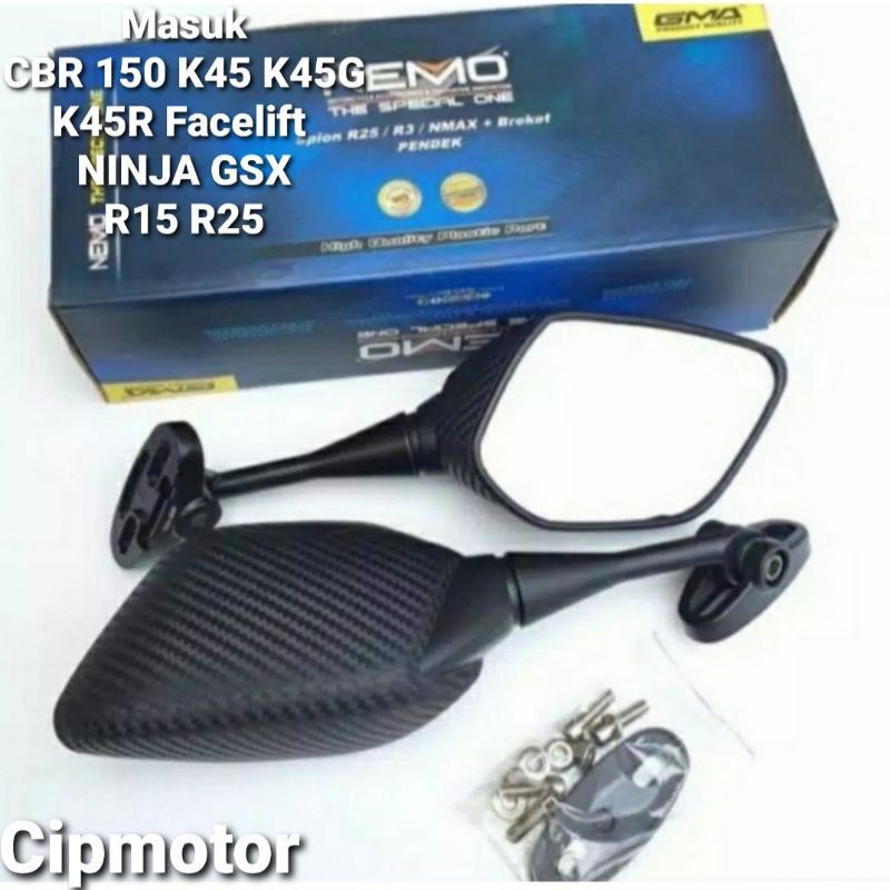 Spion R25 pendek CBR 150 K45 K45G K45R Facelift NINJA GSX Spion fairing pendek