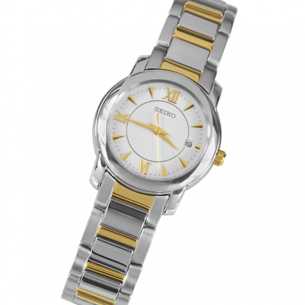 Seiko Ladies SXDC21P1 Ori Stainlees Gold-Silver | Jam Wanita SXDC21