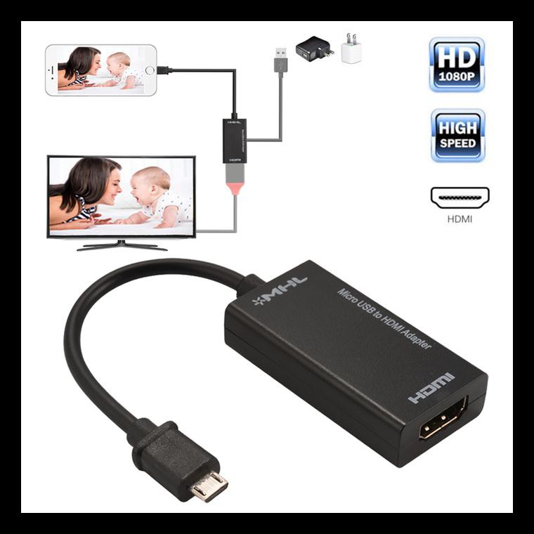 Kabel Mhl Converter Micro Usb To Hdmi Kabel For Hp Android Ke Tv Hdmi