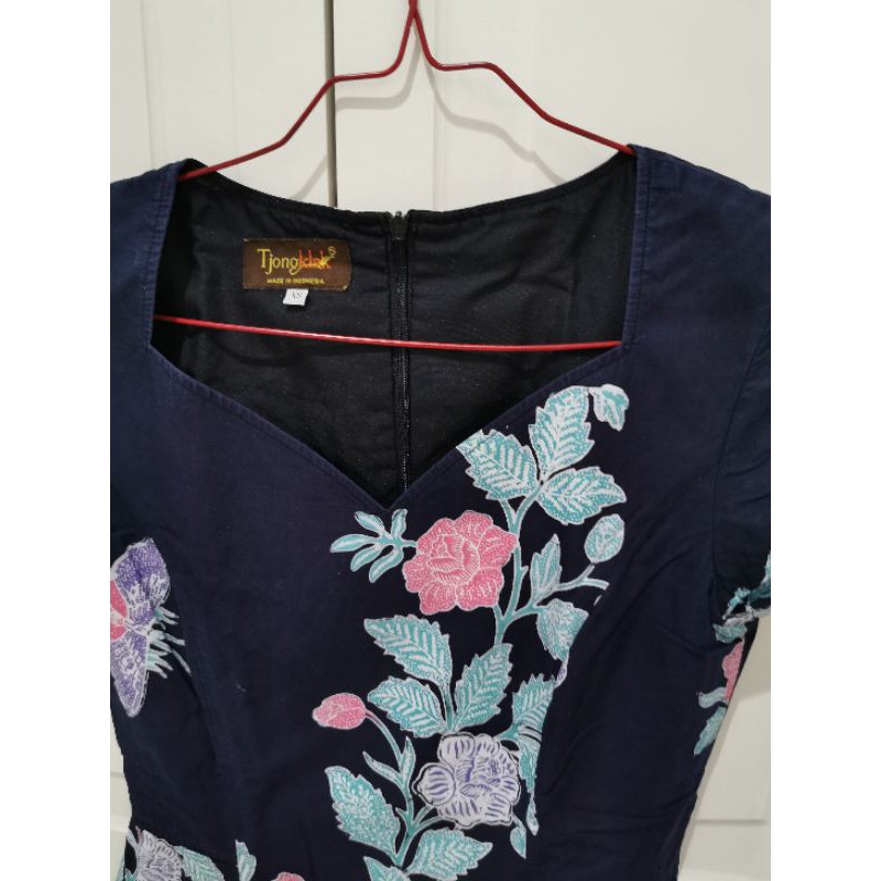batik Tjongklak biru size xs