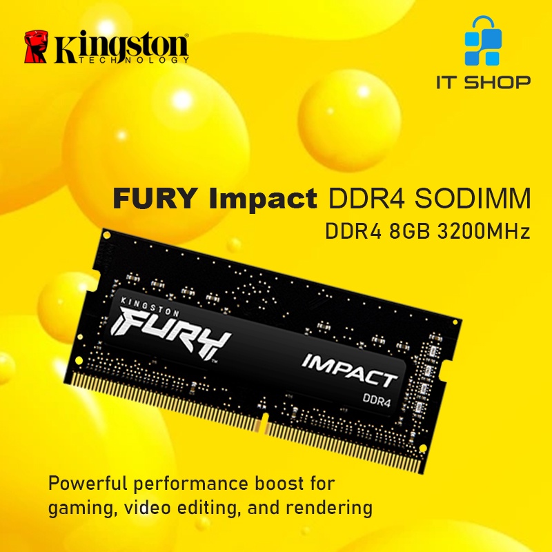 Kingston FURY Impact DDR4 SODIMM 8GB - 3200