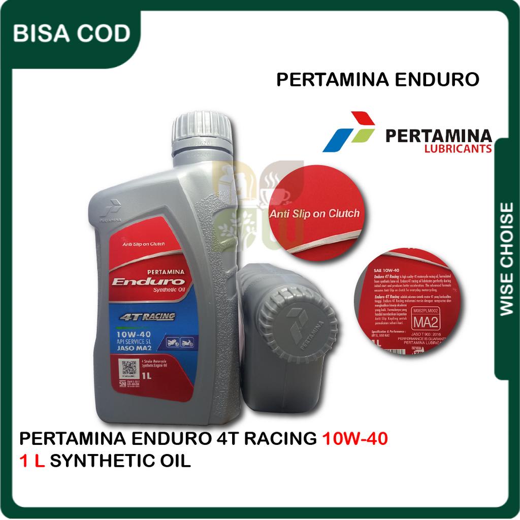 Pertamina Enduro Racing 1 Liter 10w40 JASO Ma2 API SJ Oli Motor Sport