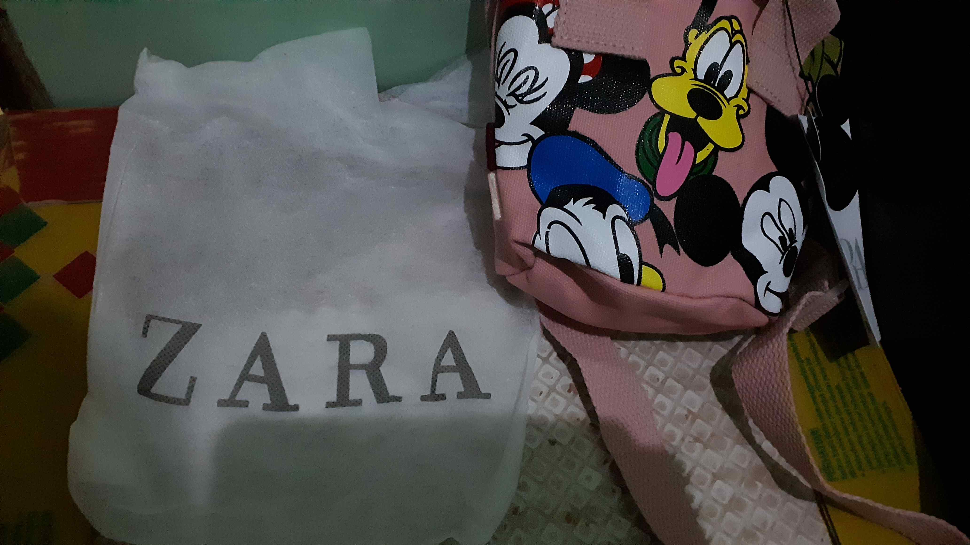 Mickey Mouse Canvas Crossbody Handbag Shoulder Bag Zara  