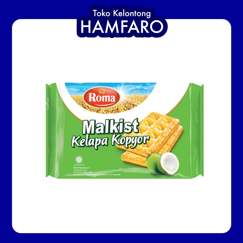 

[PROMO!!!] ROMA MALKIST KELAPA KOPYOR BISKUIT JADUL 200 GRAM