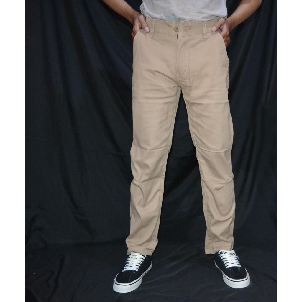 CELANA CHINO HEYHO BROWN HIGH QUALITY DISTRO JAKCLOTH / CELANA PANJANG CHINO / CELANA CHINO PRIA CHI