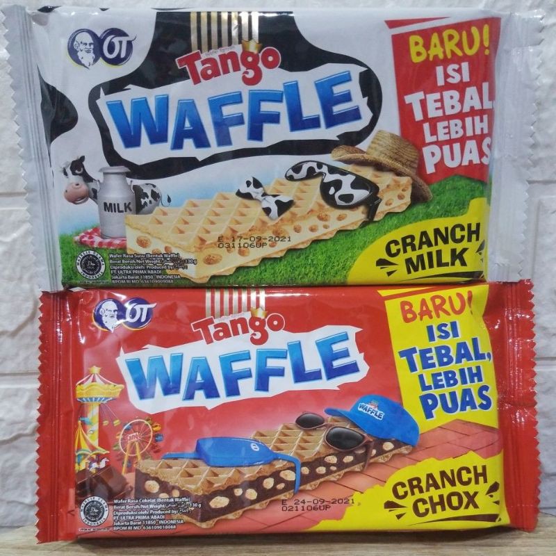 

TANGO Waffle, tersedia 2 varian rasa : Cranchox dan Cranchmilk 130 gr