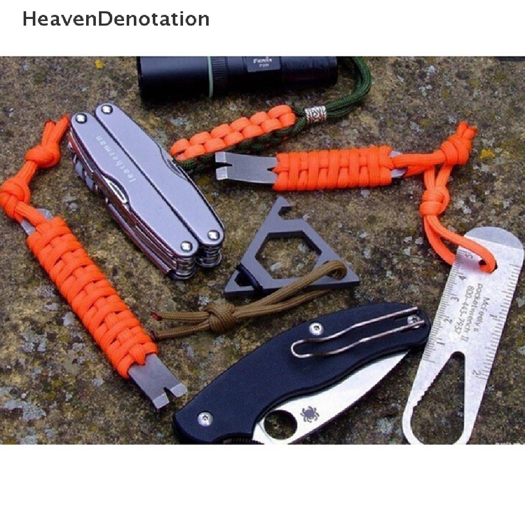 (Heavendenotation) Linggis Saku Edc Mini 3 &quot;Dengan Gantungan Kunci Untuk Survival