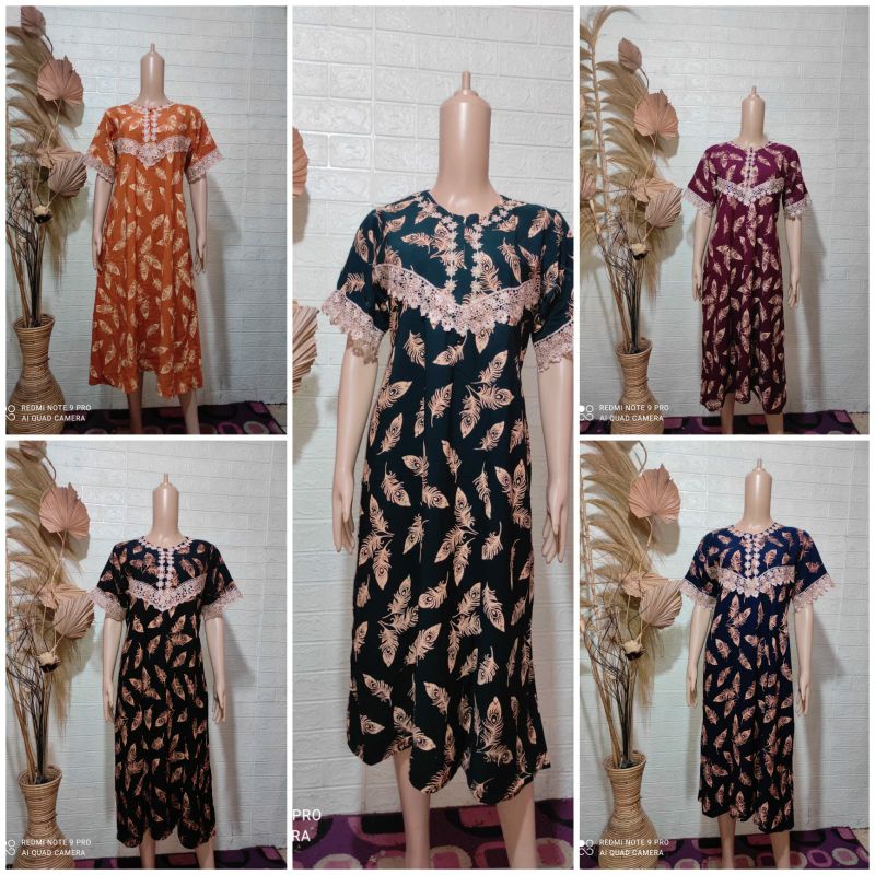 DASTER RENDA MOTIF DAUN KEKINIAN TERBARU•DASTER ARAB KEKINIAN