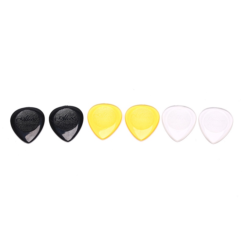 【Theredsunrisesiwy.id】6pcs durable guitar picks for acoustic electric guitar bass clear plectrum