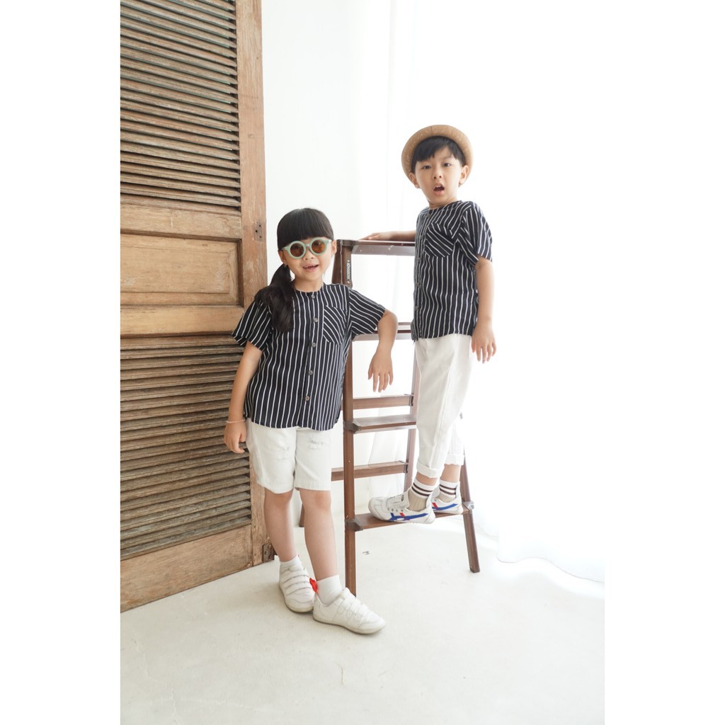 HT Clothingline Moli Shirt - Atasan Anak warna Hitam | DUO KRUCILS